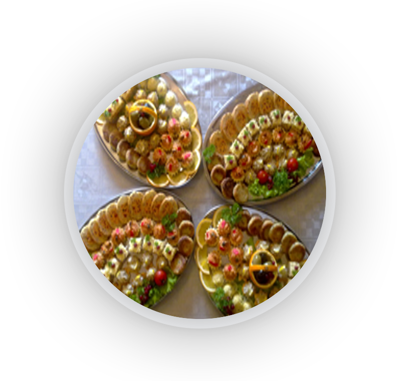 Mix oval 5 vrsta predjela 36kom